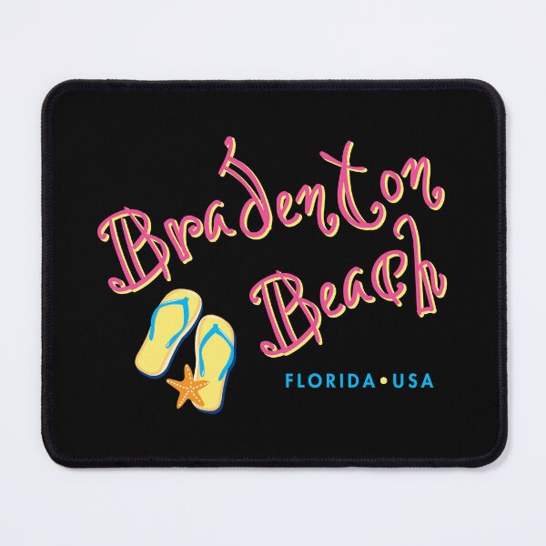 Item preview, Bradenton Beach Florida Tropical Typographic Design designed and sold by Futurebeachbum.