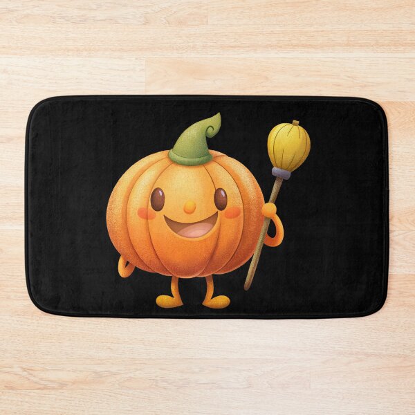 Item preview, Cute Pumpkin with Broomstick  designed and sold by Itsheartshop.