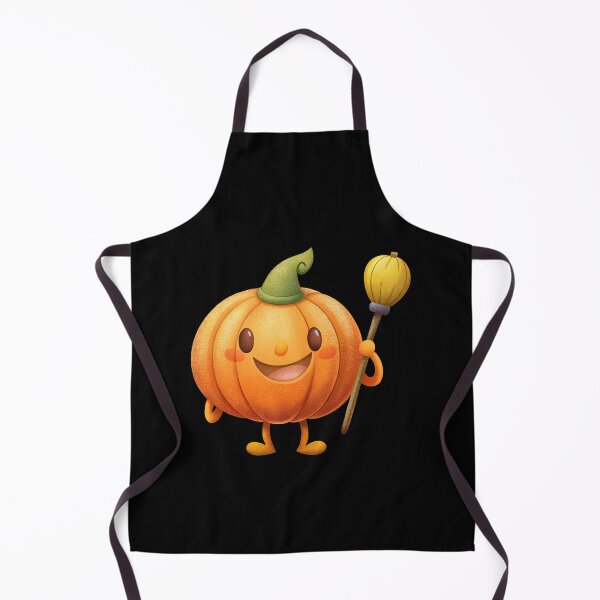 Item preview, Cute Pumpkin with Broomstick  designed and sold by Itsheartshop.