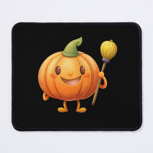 Item preview, Cute Pumpkin with Broomstick designed and sold by Itsheartshop.