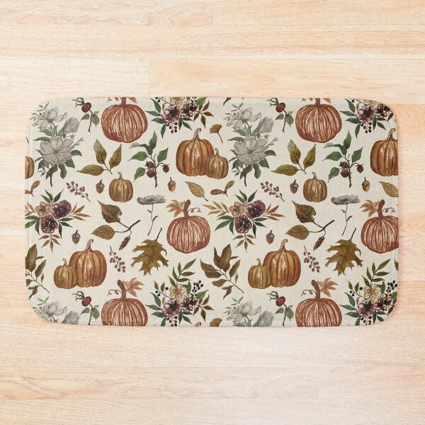 Item preview, Fall Pumpkins, Flowers and Leaves designed and sold by Lauren Ullrich.