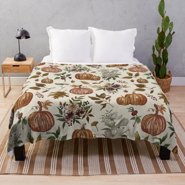 Item preview, Fall Pumpkins, Flowers and Leaves designed and sold by Lauren Ullrich.