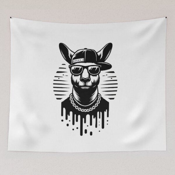 Item preview, Vintage Kangaroo Urban Streetwear Graphic Tee designed and sold by tutoo clothes.
