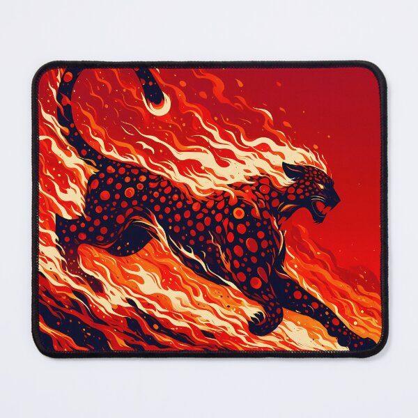 Item preview, Lava Fire Leopard, Ai Generated Art designed and sold by ACC .