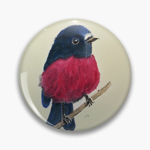 Item preview, Pink Robin artwork on yellow background designed and sold by Jennifer Morcom.