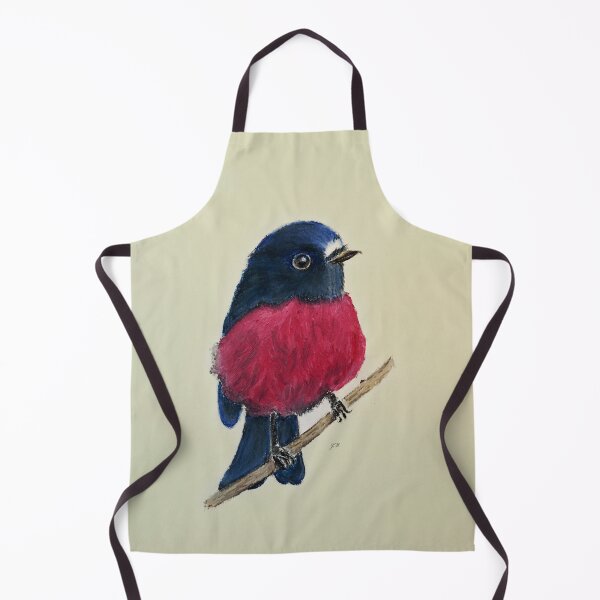 Item preview, Pink Robin artwork on yellow background designed and sold by Jennifer Morcom.
