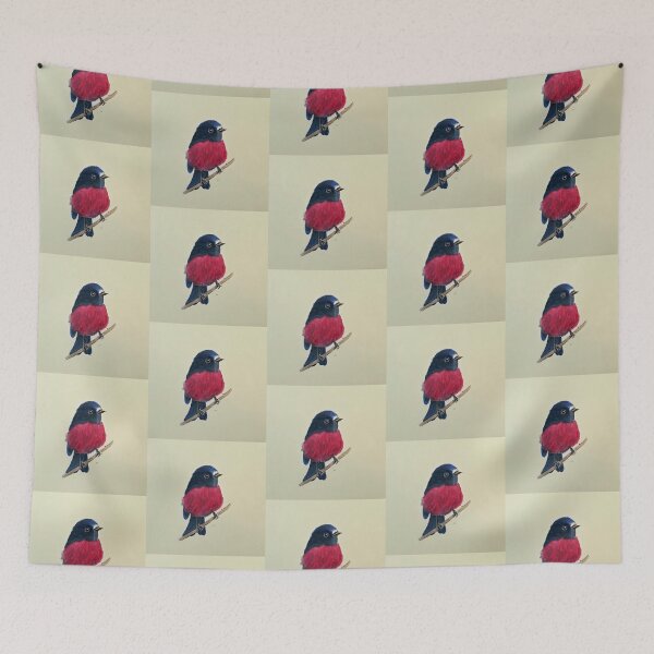 Item preview, Pink Robin artwork on yellow background designed and sold by Jennifer Morcom.