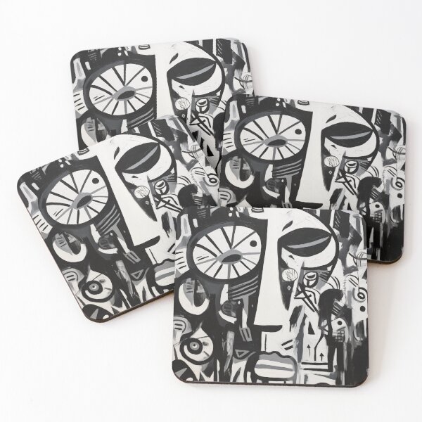 Item preview, Cubism modern art portrait designed and sold by GiriaGallery.