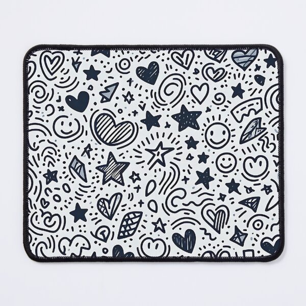 Item preview, Playful Doodle Heart Pattern designed and sold by JavisSRDesign.