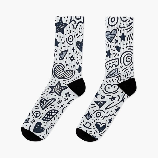 Item preview, Playful Doodle Heart Pattern designed and sold by JavisSRDesign.