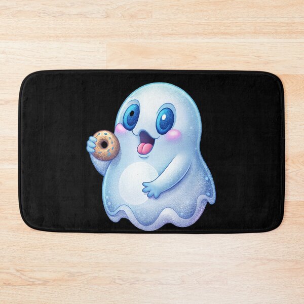 Item preview, Kawaii Ghost Enjoying a Donut designed and sold by Itsheartshop.