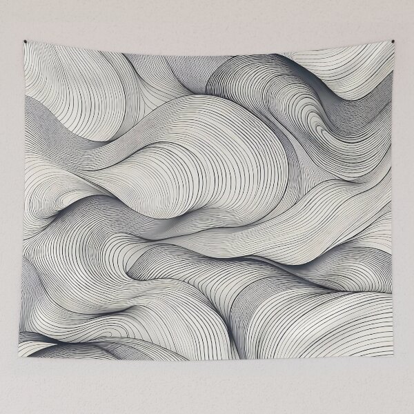 Item preview, Abstract Flowing Line Art designed and sold by JavisSRDesign.