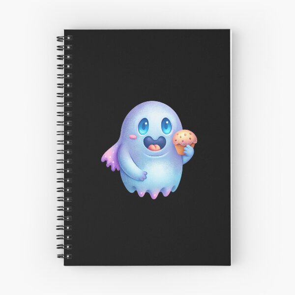 Item preview, Cute Ghost Enjoying a Donut designed and sold by Itsheartshop.