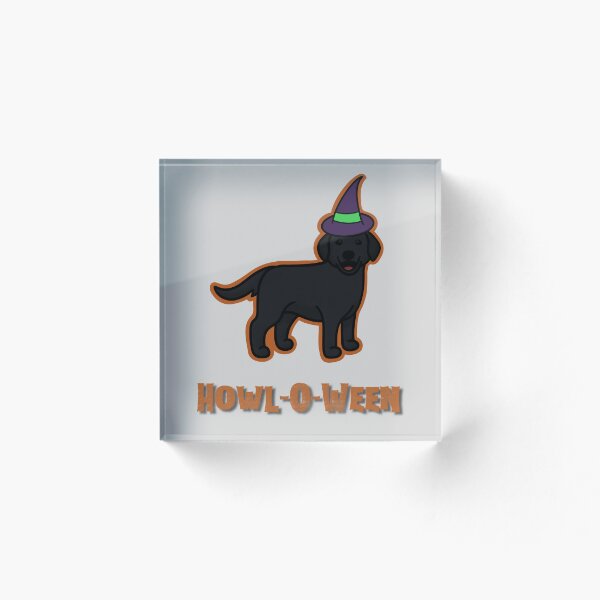 Artikelvorschau, Halloween Black Lab - Lila Hexenhut mit Grün entworfen und verkauft von NDeYoungLLC.