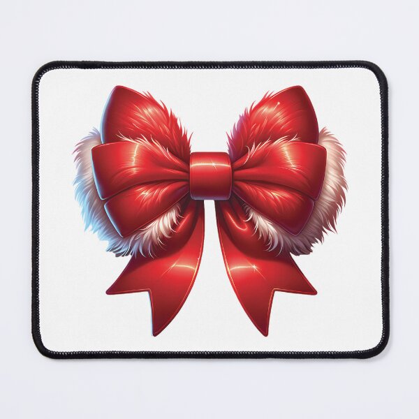 Item preview, Christmas Fluffy Red Bow designed and sold by DesignRealmX.