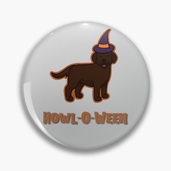 Item preview, Halloween Chocolate Lab- Purple Witch Hat w/Orange designed and sold by NDeYoungLLC.