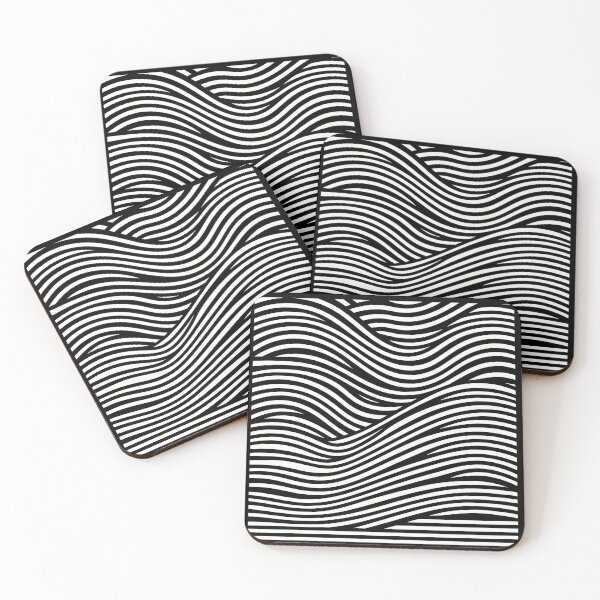 Item preview, Abstract Black Line Waves designed and sold by JavisSRDesign.