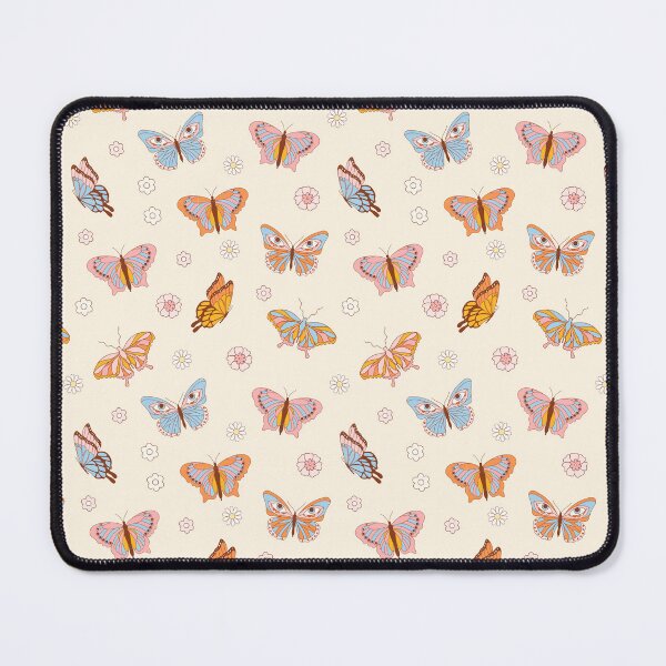 Item preview, Retro butterfly repeating pattern, 70s aesthetic, 70s colours  designed and sold by CEB1700.