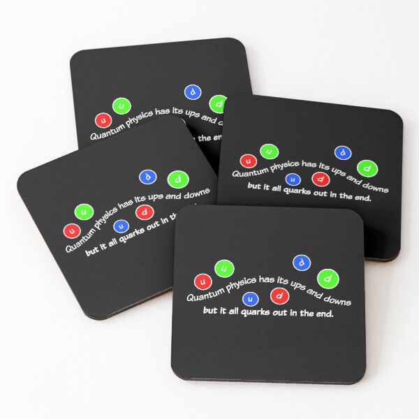 Item preview, Quantum physics has its ups and downs, funny quark designed and sold by TalesOfScience.