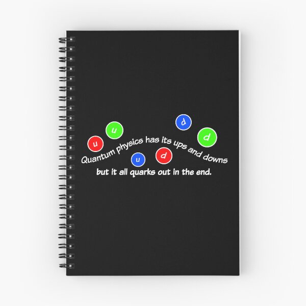 Item preview, Quantum physics has its ups and downs, funny quark designed and sold by TalesOfScience.