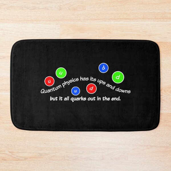 Item preview, Quantum physics has its ups and downs, funny quark designed and sold by TalesOfScience.