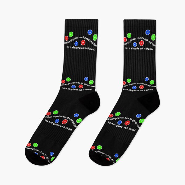 Item preview, Quantum physics has its ups and downs, funny quark designed and sold by TalesOfScience.