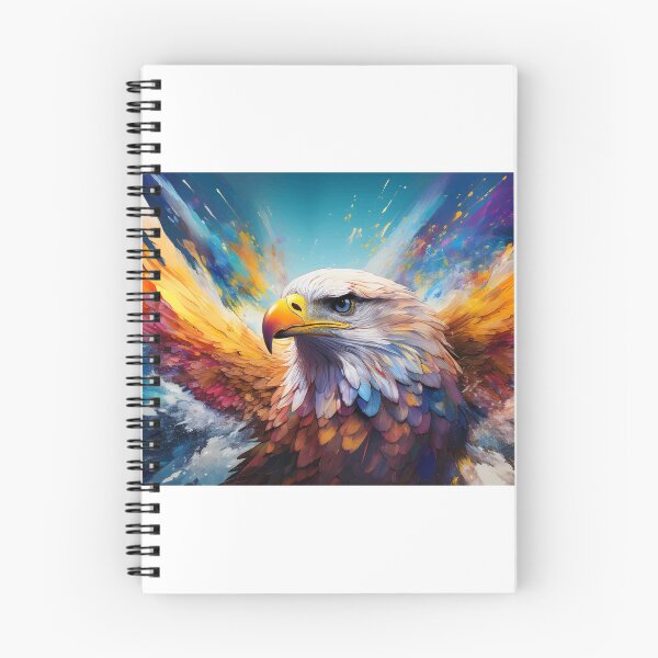 Item preview, Flying eagle with vibrant splashes of color designed and sold by BysonDesigns.