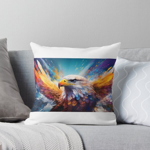 Item preview, Flying eagle with vibrant splashes of color designed and sold by BysonDesigns.