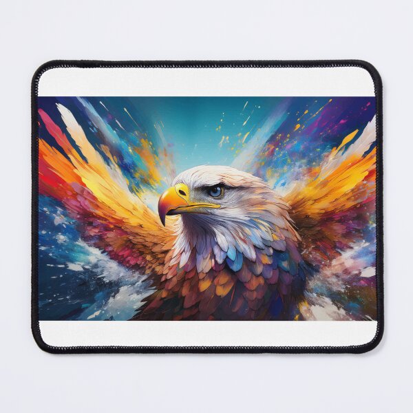 Item preview, Flying eagle with vibrant splashes of color designed and sold by BysonDesigns.