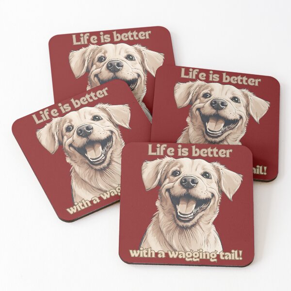 Item preview, Life is better with a wagging tail!  Dog Animals  designed and sold by Design_Your_Day.