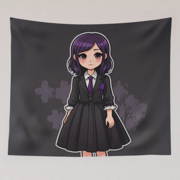 Item preview, Teacher's Day Purple Hair Goth Girl designed and sold by MadnessEnvelope.