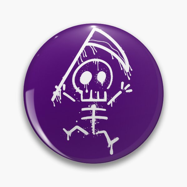 Item preview, Grafiti de esqueleto de la parca - Halloween designed and sold by Randomnessy.