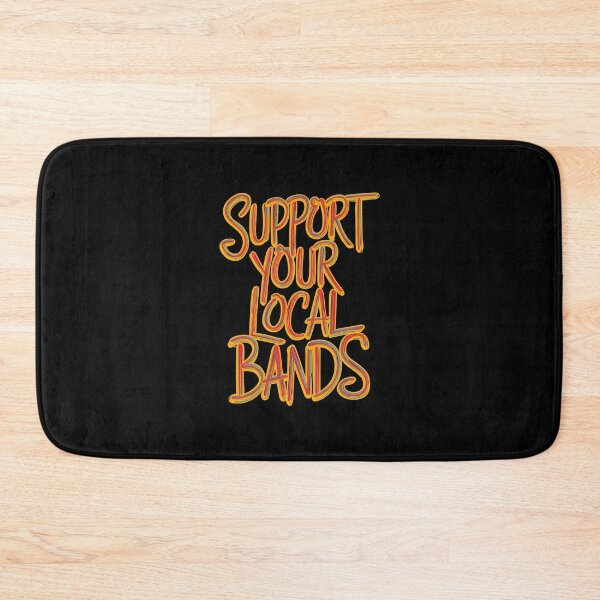Item preview, "Support Your Local Bands" Handwritten Calligraphy designed and sold by paulo silveira.