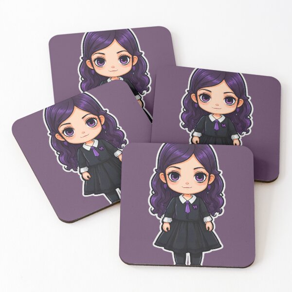 Item preview, Chibi Girl Purple Hair Student designed and sold by MadnessEnvelope.