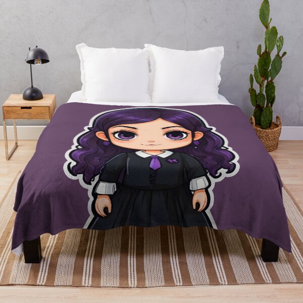 Item preview, Chibi Girl Purple Hair Student designed and sold by MadnessEnvelope.
