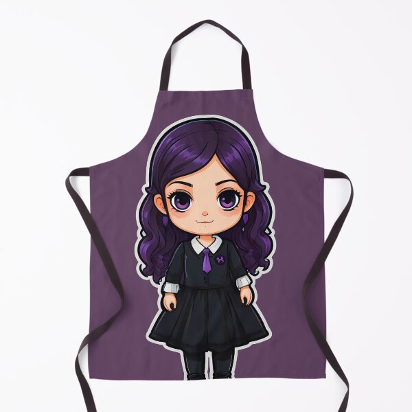 Item preview, Chibi Girl Purple Hair Student designed and sold by MadnessEnvelope.