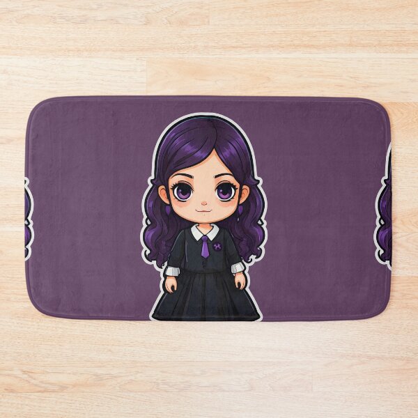 Item preview, Chibi Girl Purple Hair Student designed and sold by MadnessEnvelope.