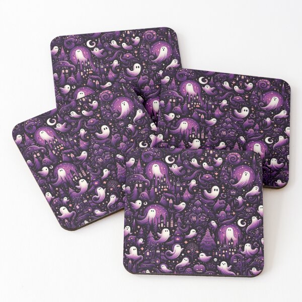 Item preview, Purple Spooky Halloween Pattern designed and sold by Simplybe1.