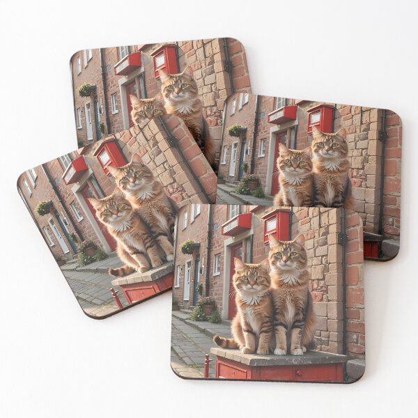 Item preview, Red Letterbox Cats designed and sold by Mr-Saxon.