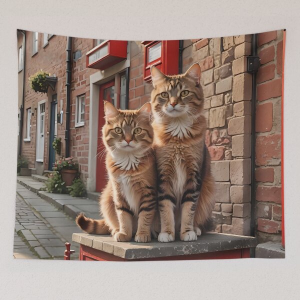 Item preview, Red Letterbox Cats designed and sold by Mr-Saxon.