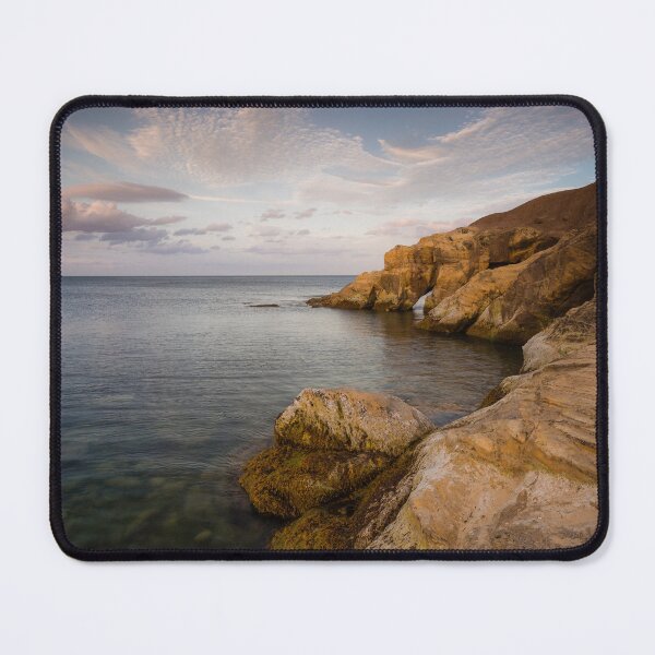 Item preview, Cullercoats Rocks and Arch at Sunset designed and sold by Angie Morton.