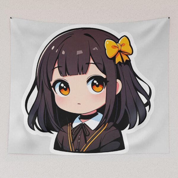 Item preview, Hazel Eyes Chibi School Student Girl designed and sold by MadnessEnvelope.