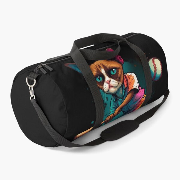 Item preview, Grumpy Persian cat playing baseball designed and sold by Furrifico.
