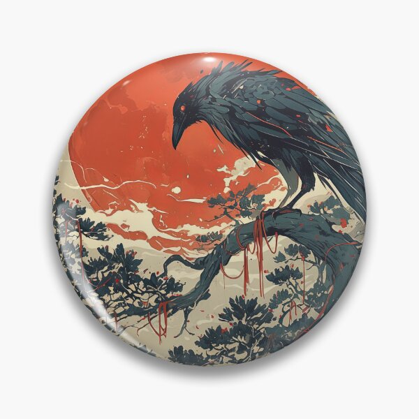 Item preview, Crow and the Red Moon designed and sold by CalyCollab.
