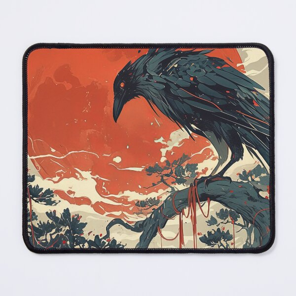 Item preview, Crow and the Red Moon designed and sold by CalyCollab.