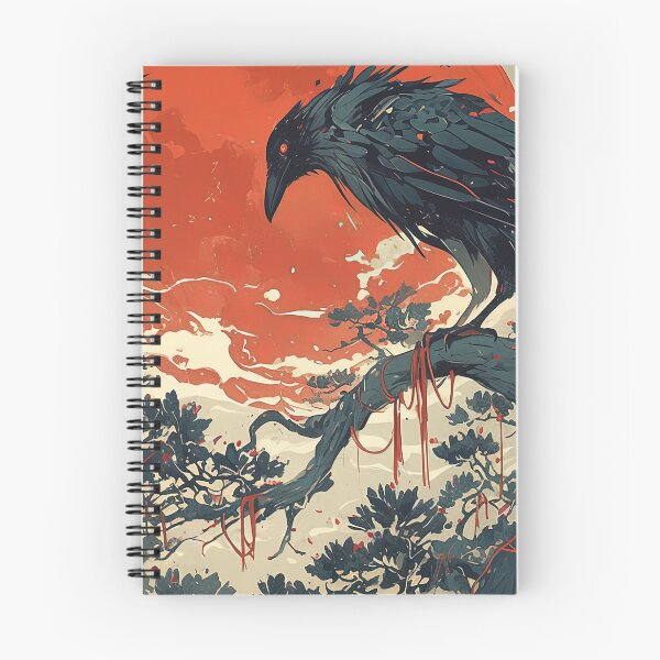 Item preview, Crow and the Red Moon designed and sold by CalyCollab.