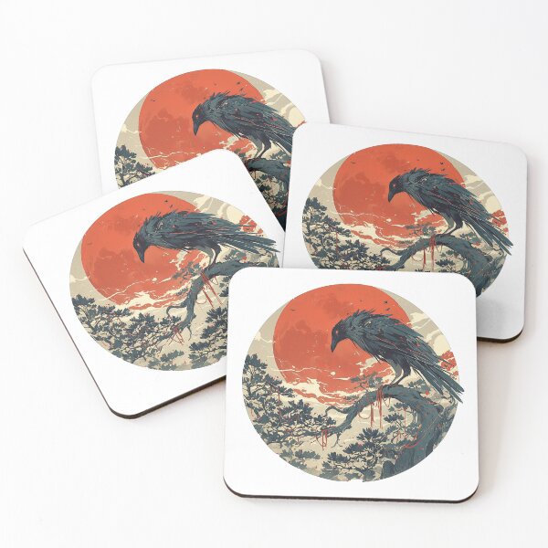 Item preview, Crow and the Red Moon designed and sold by CalyCollab.