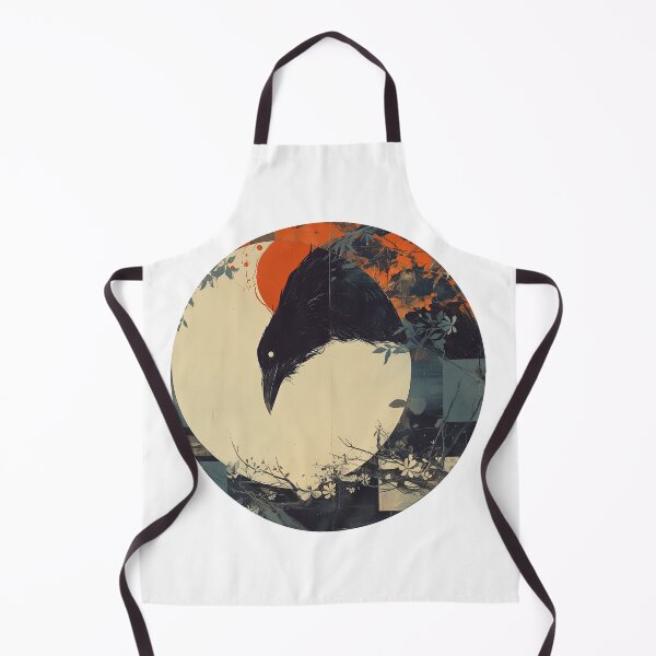 Item preview, Crow in the Waxing Crescent Moon designed and sold by CalyCollab.