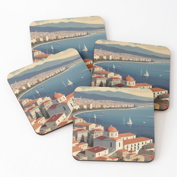 Item preview, 071 Vintage Thessaloniki, Greece Poster Design designed and sold by Alexis Art Collection.