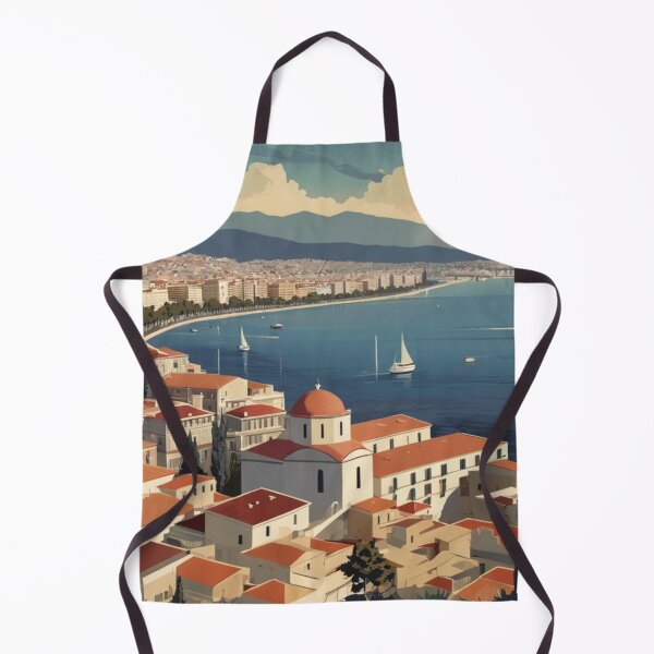 Item preview, 071 Vintage Thessaloniki, Greece Poster Design designed and sold by Alexis Art Collection.